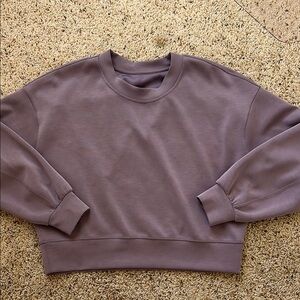 Soft stream perfectly oversized crop crew!